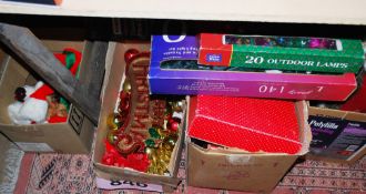 A quantity of Christmas decorations