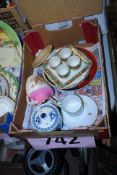 A collection of ceramics to include Palissey egg cups, childs cup and saucer and other items.