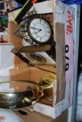 A collection of clocks to include a Revlon dressing table miror