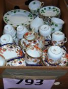 A mixed lot to include Ivy Pattern tea set made by Colclough, and another in the RS Flower pattern.