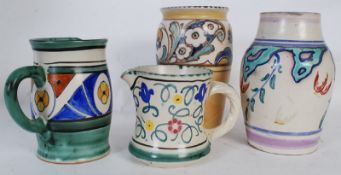 A collection of Collard of Honiton studio pottery to include one in the Stuart Pattern, ( 4 in