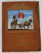 A 1930`s WWII related German Nazi party propaganda cigarette card album ` Kampf um`s Dritte Reich `