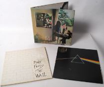 PINK FLOYD: Pink Floyd Ummagumma vinyl record VG+ / EX+  along with Darkside of the Moon, The Wall