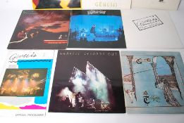 RECORDS: 8 x Genesis vinyl record albums The Lamb Lies Down on Broadway,  Duke, Genisis, Three Sides