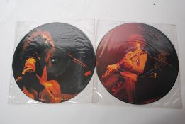 RECORDS: Two English release Marc Bolan 12" Picture disc albums. You Scare Me To Death on cherry red