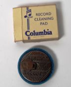 An original boxed Columbia Records 1950's Record cleaning pad, in original box.