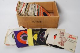 RECORDS: A sellection of 7" singles to include The Kinks, The Beatles, Cockney Rebel, Wizard etc.
