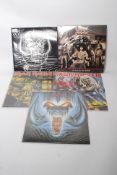 A selection of Heavy Rock / Metal records to include Ozzy Osbourne, Motorhead, Iron Maiden etc,