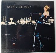 Roxy Music For Your Pleasure first press vinyl record on Island label, laminated gatefold, pink
