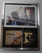 AUTOGRAPHS: A framed and glazed photo and signed CD cover from The Fratellis single launch party