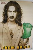 Music Memorabilia. An unframed 'Frank Zappa' 'Them No Us' music album poster. Notation to lower