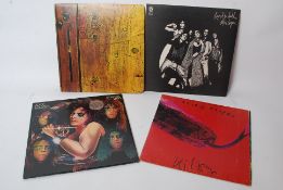 Four Alice Cooper vinyl record lp's to include Schools Out, School Days, Love It To Death and