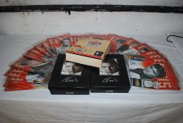 The official Elvis collectors magazines by De Agostini 1-90 with folders
