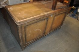 A 1930's Art Deco good quality coffer / blanket box. Hinged lid with polished interior complete with