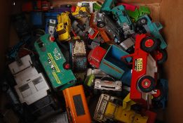 A collection of vintage diecast toy cars to include Corgi, Matchbox, Dinky and others etc