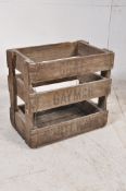 A vintage Gaymers Cider advertising industrial rustic cider / beer crate.