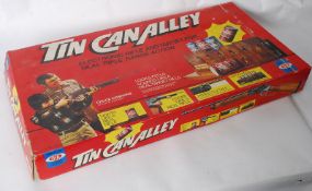 A vintage Ideal Tin Can Alley toy shooting game complete in the original box along with the original