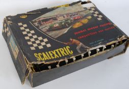 A vintage Scalextric CM33 motor racing car set from the competition car series