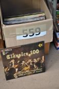 A mixed box vintage vinyl record LP's