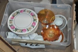A set of 6 dinner plates by JG Meakin, Royal Tudor Ware, Czechoslovakian china plates, Royal