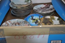 A collection plates to include Coalport, Poole and other items.