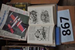 A collection of Aero Modeller magazines dating for the 1960's onwards