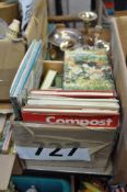 A large quantity of books to include one box of gardening related, a box of paperback books,