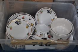 A mixed lot to include Ironstone china, Alfred Meakin part dinner set and other items.