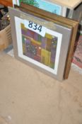 A quantity of framed pictures to include oils and prints.