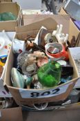 A mixed lot to include Royal Worcester Evesham Vale, Father Christmas jug, Rotheram thermometer etc