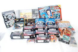 A large collection of James Bond boxed diecast cars to include corgi classics, matchbox along with