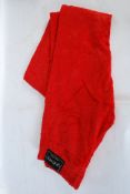 A rare original vintage pair of red faux fur La Rocka trousers. Along with a punk style printed