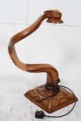 A retro style twisted lamp by cross