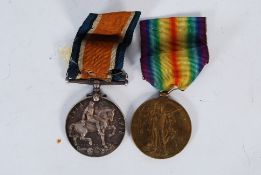 A World War One medal pair issued to `Private B Williams' 1 Cape CLR. Complete with ribbons