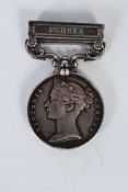 An India General Service Medal 1854 having PERSIA clasp being awarded to R Hulbert  78th