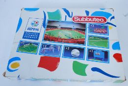 An official FIFA Euro 96 Subbuteo football game in original box along with a chess board