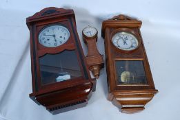 A collection of clocks to include a decorative balloon clock with quartz movement and a polaris