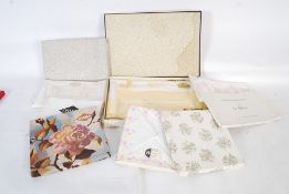 Vintage boxed and unused bed linens.