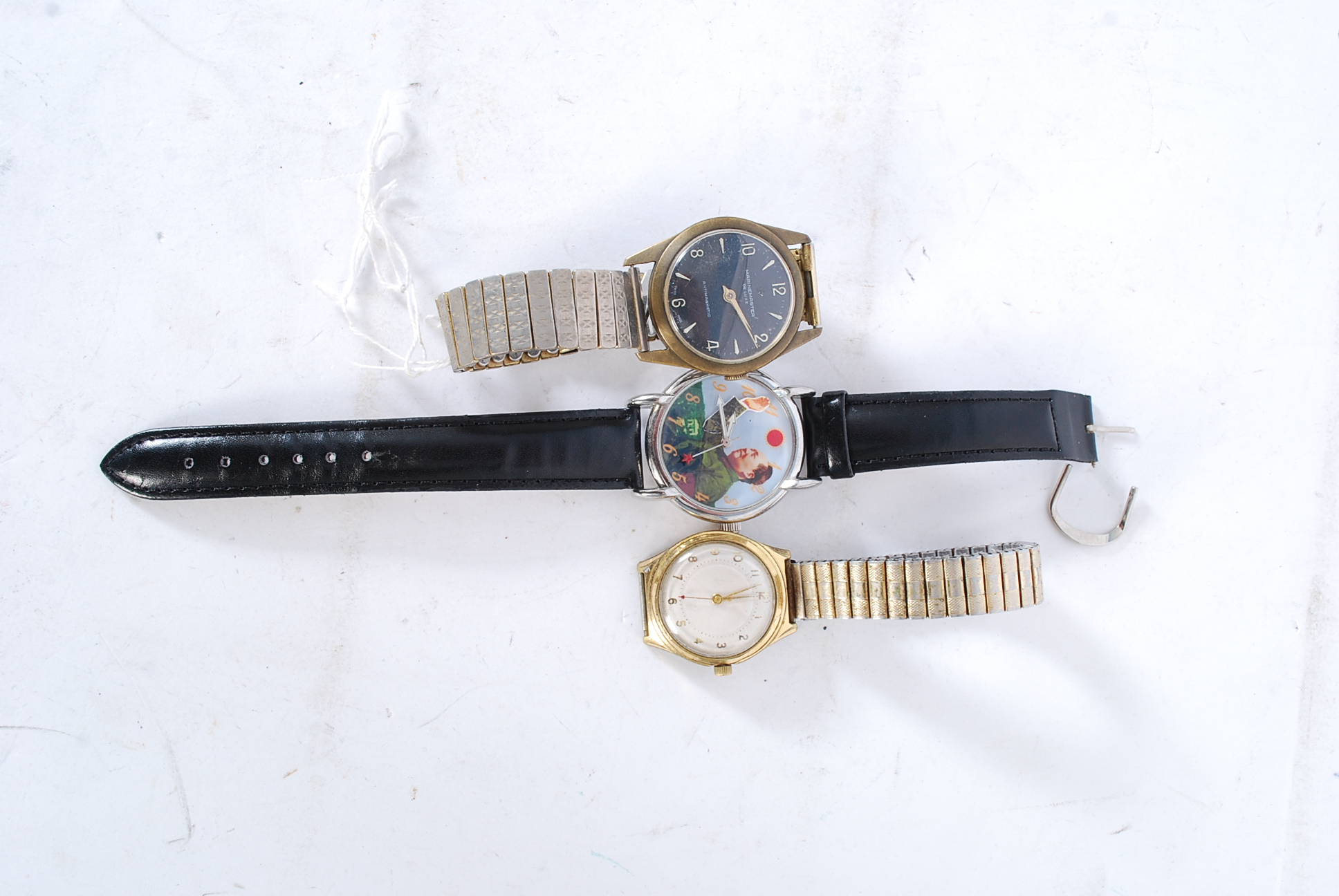 3 Mechanical watches to include a black faced marinemaster de luxe, KJAG 234190 and a chinese