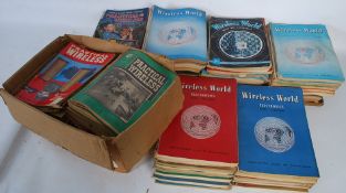 A large collection of vintage 'Wireless World' radio magazines and others to include Practical