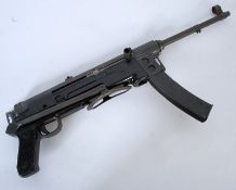 A 1950's deactivated M56 submachine gun (Yugoslavia) complete with the deactivation certificate.