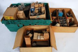 A large collection (3 boxes) of vintage radio valves and other accessories to include makes by