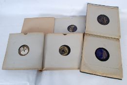 A collection of vintage gramaphone records in folders to include many early examples