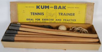 A vintage Kum-Bak tennis trainer game complete in the box
