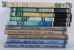 A set of vintage 1950's How To Catch Them fishing books.