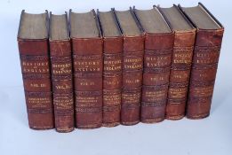 "The Pictorial History of England", 8 volumes bearing numerous illustrations printed by Charles