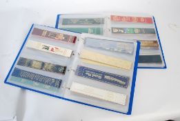An unusual collection of bookmarks to include many examples in leather etc, all in 2 folders