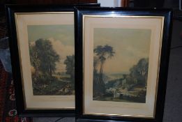 Two 20th century prints, one named ' Crossing the brook ' originally by J.M.W Turner, the other ' In
