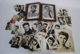 A large collection of 1940's / 1950's Picturegoer Postcards / photographs of  period film stars.