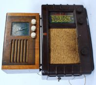 A vintage Phillips radio along with one other